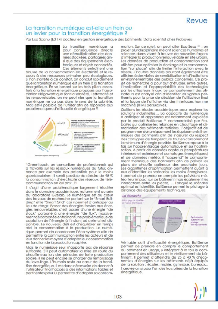 BatiSense dans revue Grenoble INP1