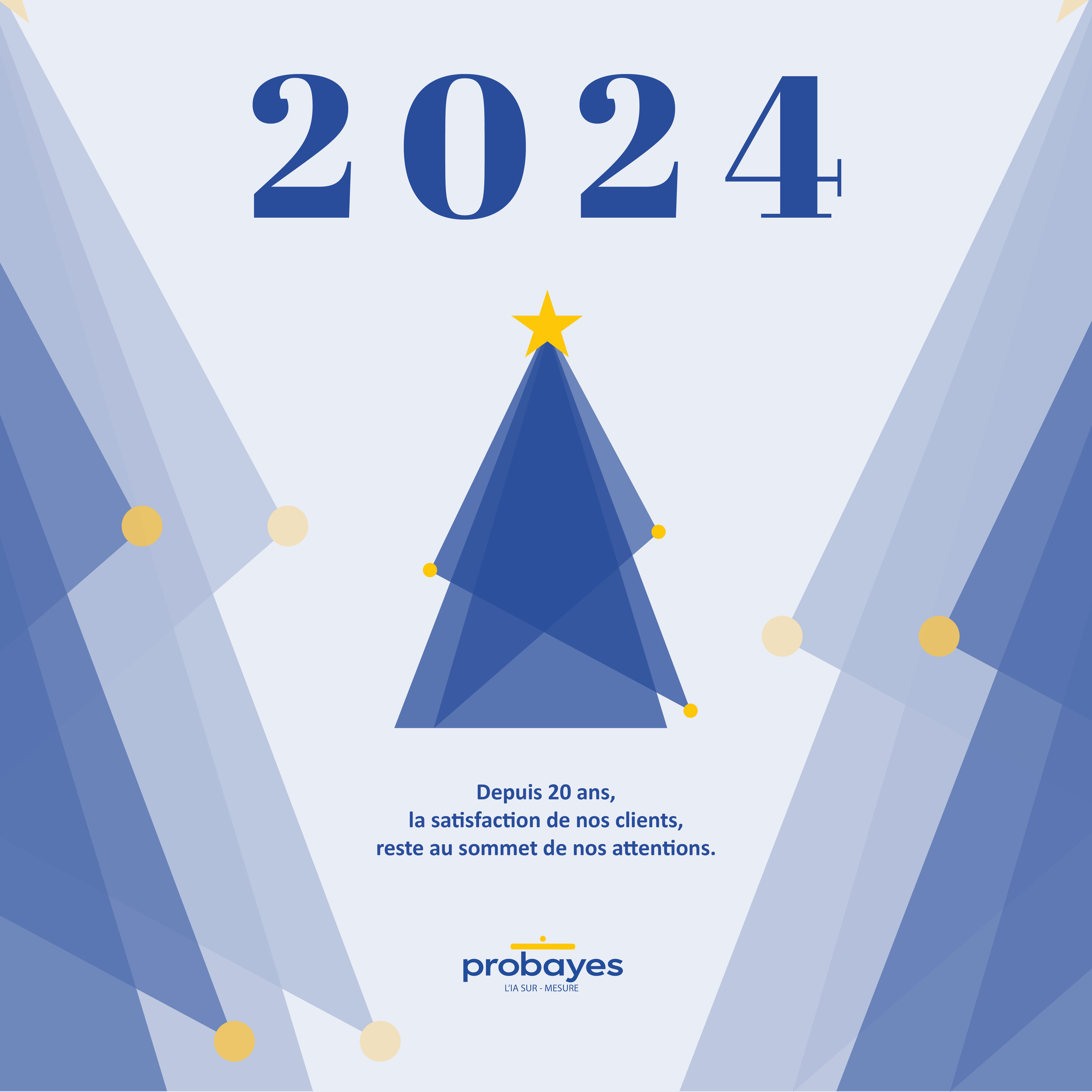 ✨Toute l’équipe de Probayes vous présente ses meilleurs vœux pour 2024.✨